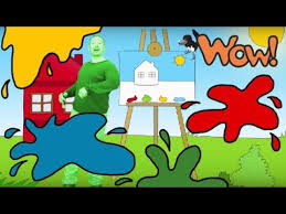 Colours For Kids English For Children Steve And Maggie Youtube Kids English Coloring For Kids Colours