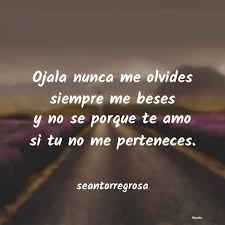 Maybe you would like to learn more about one of these? Seantorregrosa Ojala Nunca Me Olvides Siempre