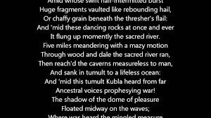 Where alph, the sacred river, ran. Kubla Khan By Samuel Taylor Coleridge A Poem Youtube