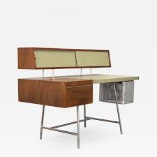 Unexpectedly, everything fits into the shelves of the desk. George Nelson Home Office Desk By George Nelson For Herman Miller