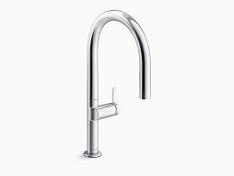 Pull Down Kitchen Sink Faucet With Two
