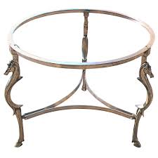 Cast Steel Center Table With Decorative Horse Heads Attributed To Maison Jansen 1stdibs Com Center Table Maison Jansen Horse Head