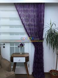 Mor Damask Desen Ip Tul Fon Perde Kordon Bagcikli Gonderilmektedir Fon Perdeler Damask Perde