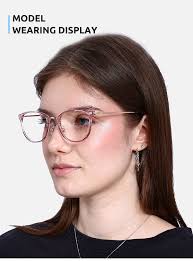 Unisex full frame mixed material eyeglasses