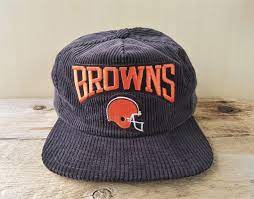 Cleveland Browns Original Vintage 80s Brown Corduroy Snapback Etsy Cleveland Browns Ball Cap Snapback Hats