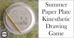 Draw enough squares on the board for each s to be able to draw in. Paper Plate Drawing Game For Summer Your Therapy Source
