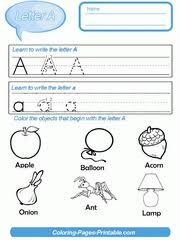Kindergarten alphabet worksheets & printables. 26 Preschool Letter Writing Worksheets With Coloring Pages