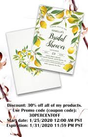 Modern Boho Lemon Summer Bridal Shower Invitation Zazzle Com In 2020