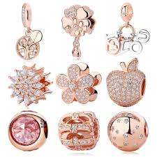 Please let us know what you think by leaving a comment. Original Authentic 925 Sterling Silver Charm Bead Bow Flower Rose Gold Cystal Pendant Charms Fit Pandora B Crystal Jewelry Diy Silver Charm Beads Silver Charms