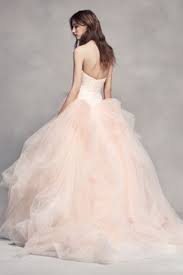 White By Vera Wang Ombre Tulle Wedding Dress David S Bridal Wedding Dresses Vera Wang Pink Wedding Dresses Ivory Wedding Dress