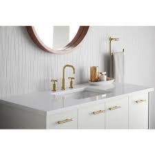 From modern design to upcycled antique pieces, your vanity is essential to your bathroom design. Gold Bathroom Faucets Bath The Home Depot