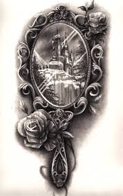 It was a sort of pastime, a distraction, a passing fancy to have fun and become prettier. Victorian Mirror Mirror Tattoos Beauty And The Beast Tattoo Fairy Tale Tattoo