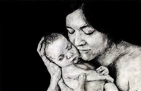 Pencil grasp development actually begins when children are babies. Mother Child Pencil Sketch On Behance