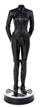 Famke janssen signed autographed photo. Famke Janssen Jean Grey Battle Suit On Life Size Display Base From X Men