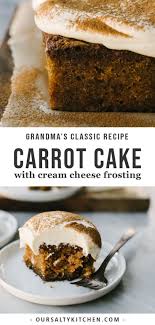 My Mom S Classic Carrot Cake With Cream Cheese Frosting Rezept Karotten Kuchen Herzhafte Kuchen Karottenkuchen