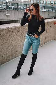 4 Ways To Wear Knee High Boots High Knee Boots Outfit Knee Boots Outfit Over The Knee Boot Outfit