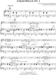 Music that rocked the world ((medley)). James Brown Cold Sweat Pt 1 Sheet Music In D Major Transposable Download Print Sku Mn0056393