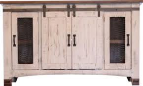 Replace your standard interior barn door with the glass panel sliding barn door. Int L Furniture Pueblo White 80 Inch Barn Door Tv Stand Homemakers Furniture