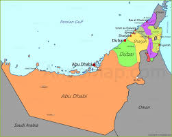 Uae Map Map Of United Arab Emirates Annamap Dubai Map Abu Dhabi United Arab Emirates