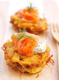 Potato Rosti With Smoked Salmon Appetizer Recipes Fodmap Recipes Potato Rosti Recipe