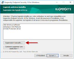 Comment Desinstaller Les Logiciels Incompatibles Lors De L Installation De Kaspersky Endpoint Security 10 For Windows