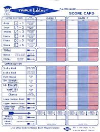 Triple Yahtzee Image Boardgamegeek Triple Yahtzee Yahtzee Score Card Yahtzee Score Sheets