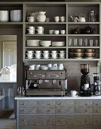 Coffee Station Kitchen Inspirations Home Kitchens Open Kitchen Shelves