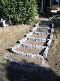 Weitere ideen zu garten stufen, garten, gartengestaltung. Treppe Mit Stufen Aus Mosaikpflaster Und Wangen Aus Granitstelen Garden Concepts