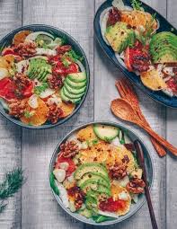 Fenchel Orangen Salat Mit Karamellisierten Walnussen Veganes Weihnachtsmenu Annelina Waller Rezept Fenchel Orangen Salat Lebensmittel Essen Gesundes Essen Rezepte