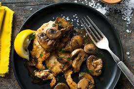 Lemon And Garlic Chicken With Mushrooms Recipe Recipe Recipes Poultry Recipes Mushroom Chicken