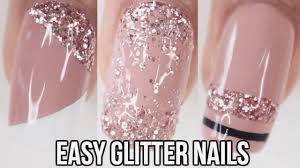 20+ glitter nail art ideas to make your manicure sparkle. 5 Easy Glitter Nail Ideas Part 4 Pink Glitter Youtube