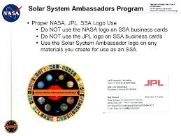 Solar System Ambassadors Program National Aeronautics And Space