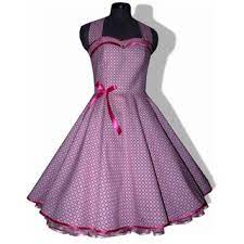 Dekorationsartikel gehören nicht zum leistungsumfang. 50er Jahre Kleid Zum Petticoat Vintage Pink Graue Punkte Dots Rockabi