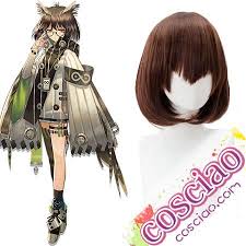 アークナイツ コスプレウィッグ サイレンス ボブヘア ナチュラル ブラウン 耐熱 かつら 通販 かつら ボブヘア ウィッグ