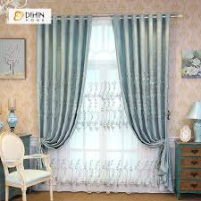 Valance And Blackout Curtain Sheer Window Curtain For Living Room Dihinhome Home Textile