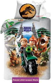 By buying a jurassic park bedding set, of course!. Jurassic World Lego Kids Bedding Set With Tyrannosaurus 140x200 Cm