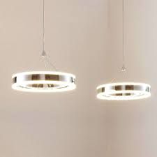 suspension led lyani 2 anneaux alignes pendellampen anhanger lampen lampe