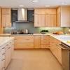 Hardwood cabinets are often constructed from alder, oak, cherry, maple, walnut, pecan, birch, or hickory. 1