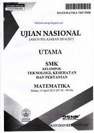 15 contoh soal dan pembahasan materi peluang kejadian matematika. Berbagi Dan Belajar Naskah Soal Un Matematika Smk 2015 Kelompok Teknologi Kesehatan Dan Pertanian Paket 1