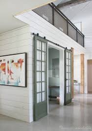 We manufacture modern, beautiful and colorful barn doors of ordered size as per your home need. Double Sliding Barn Doors For The Office Domestic Imperfection