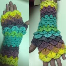 This free crochet scarf pattern from jessie rayot is flexible in its instructions. Dragon Scale Fingerless Gloves Album On Imgur