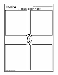Draw Pictures Of Things That You Can Hear On This Worksheet Five Senses Preschool Five Senses Worksheet Senses Preschool