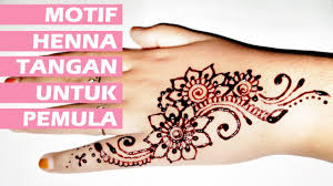 á´´á´° Motif Henna Tangan Untuk Pemula Belajar Henna 5 Youtube