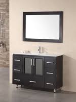 Bathroom vanities either come with one sink or two sinks. Design Element Bathgems Com