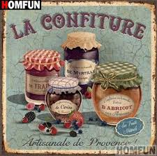 5d Diamond Painting La Confiture Kit Offered By Bonanza Marketplace Www Bonanzamarketplace Com Diamondp Poster Vintage Retro Decoupage Vintage Vintage Labels