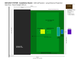 A 9' 5 1/2 ceiling should be plenty. Raumbedarf Indoor Golf Golfsimulator Kaufen