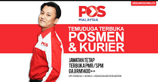 Check spelling or type a new query. Temuduga Terbuka Pos Malaysia
