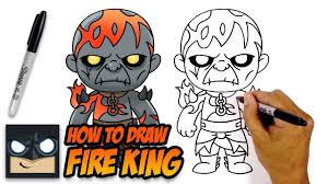 How To Draw Fortnite Fire King Prisoner Stage 4 Skin Easy Cartoon Drawings Drawings Chibi Drawings