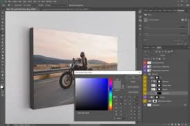 Download Landscape Canvas Ratio 3x2 Mockup 03 In Indoor Advertising Mockups On Yellow Images Creative Store PSD Mockup Templates