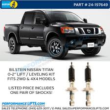 If you've blown your nissan titan rear axle and need new gears, we offer all of the oem gear ratios, and more! Bilstein Adjustable Spring Seat Lift Shock 24 197649 Fits 2004 Nissan Armada 2wd 4x4 Suv S